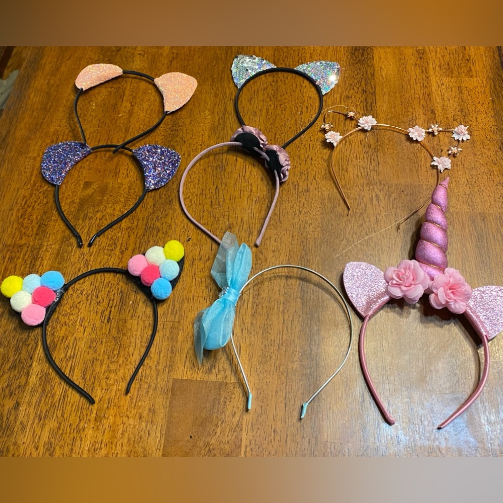 Child’s head bands.  Eight total.